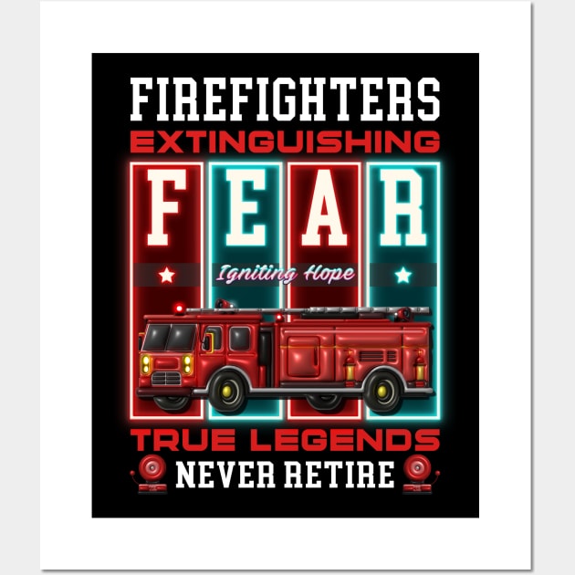 Firefighter Wall Art by The Design Deck